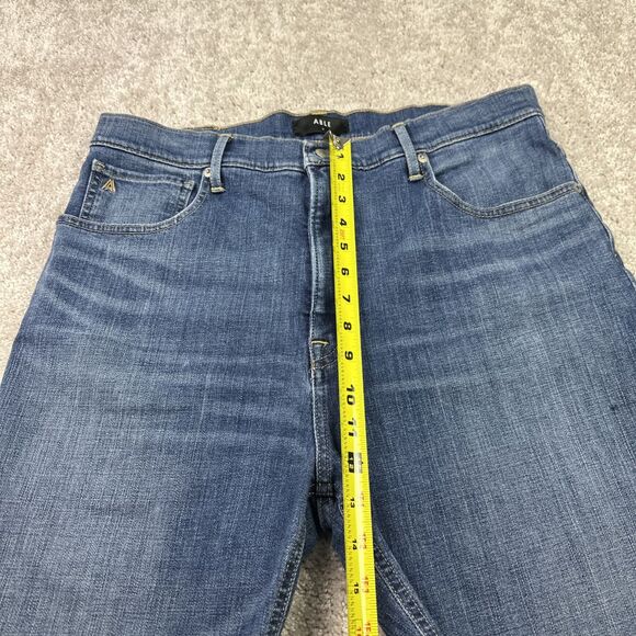 ABLE Jean Shorts Denim Raw Hem Cut Off Size 32 Mid Rise - Picture 8 of 9